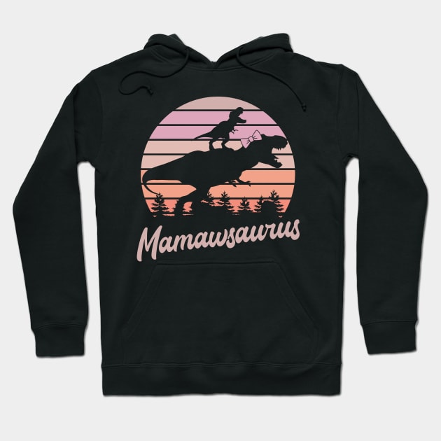 Mamawsaurus T-Rex Dinosaur Hoodie by ryanjaycruz